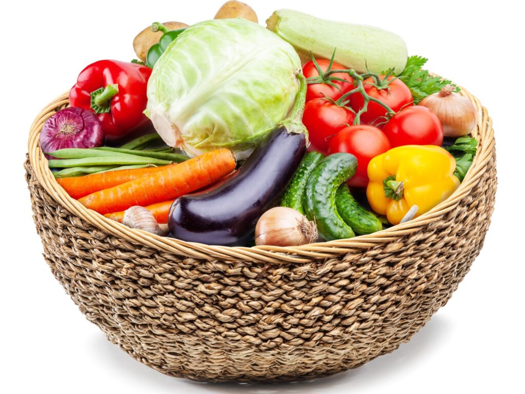 Reusable fruit and vegetable basket