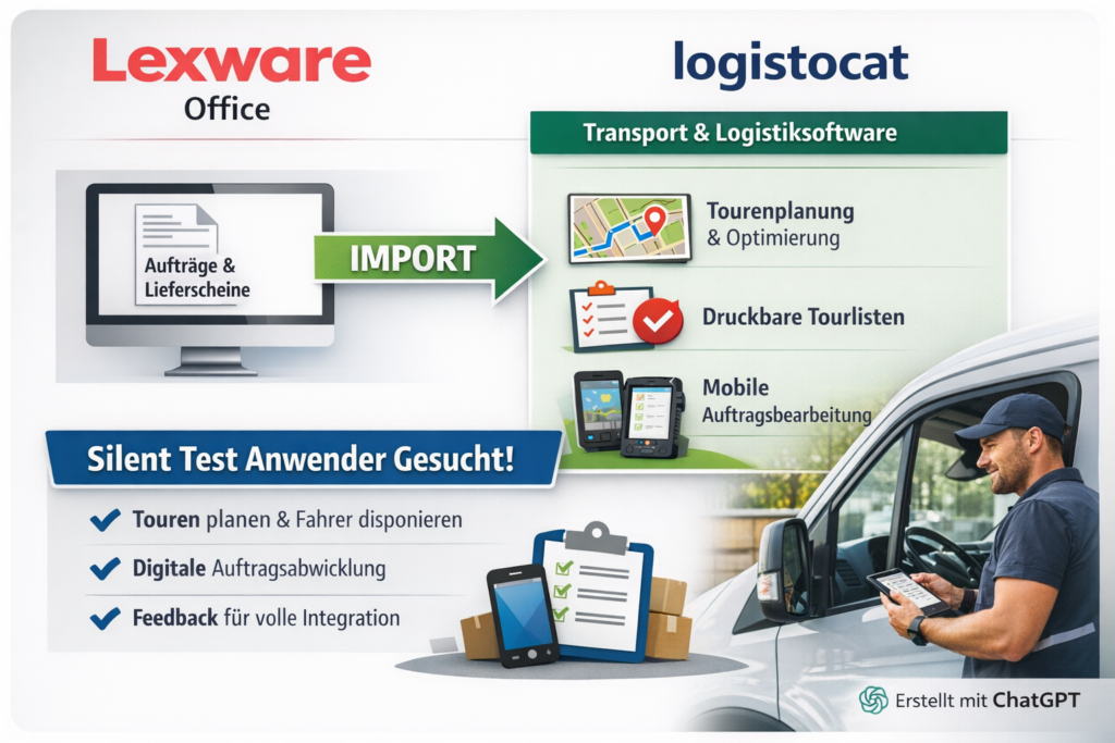 Lexware Office Schnittstelle zu logistocat.